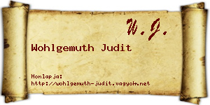 Wohlgemuth Judit névjegykártya