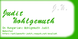judit wohlgemuth business card